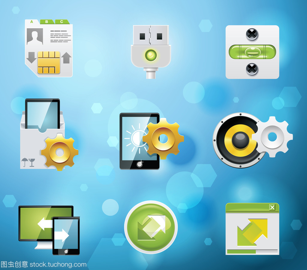应用程序与服务图标 数字世界的视觉纽带